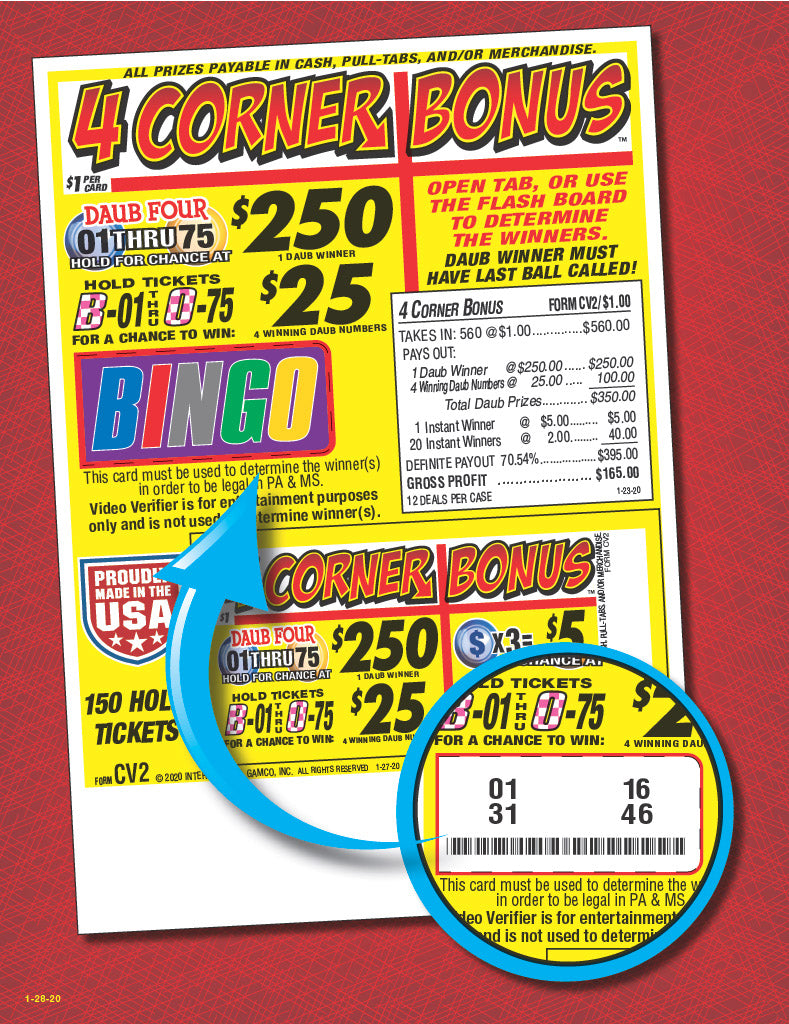 4 Corner Bonus