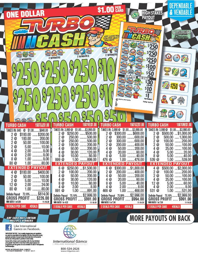 Turbo Cash - 840 ct