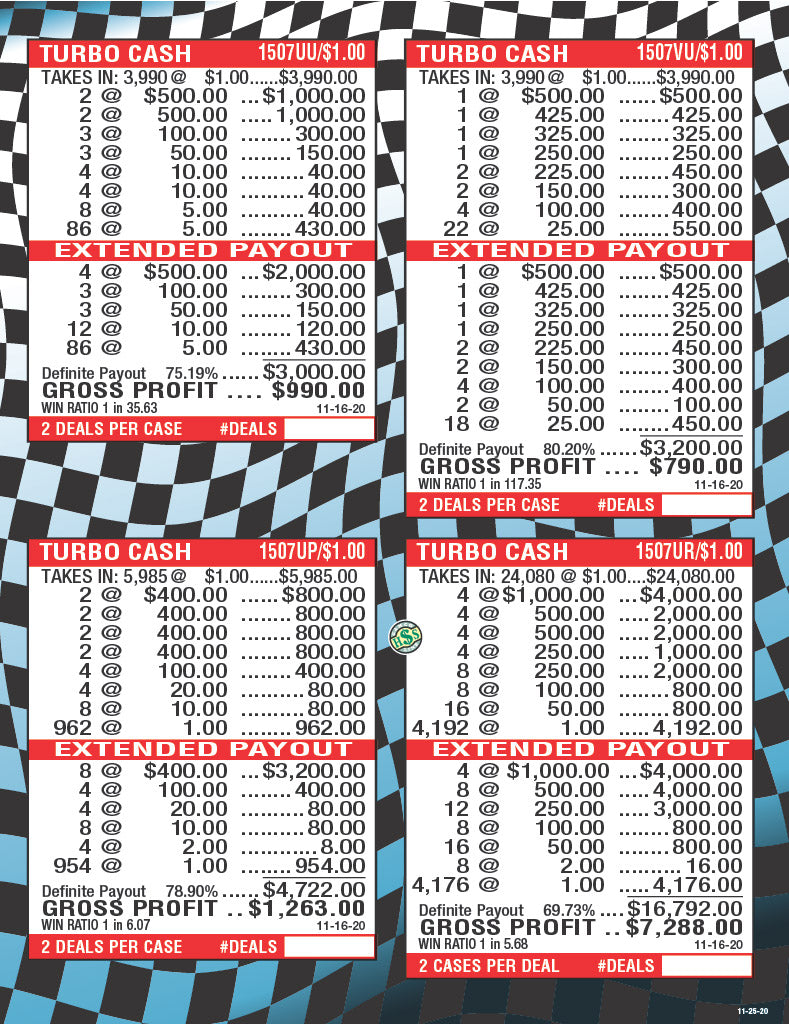 Turbo Cash - 840 ct
