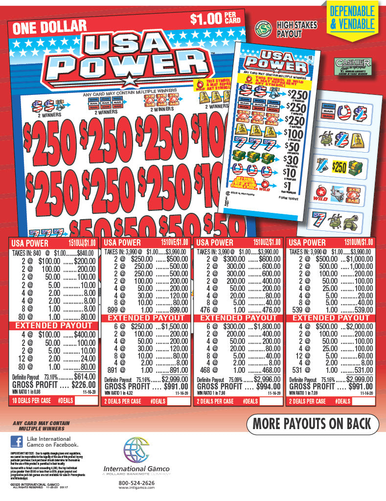 USA Power - 840 ct