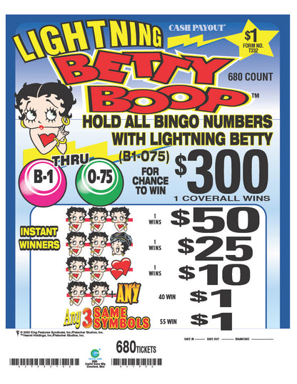 Lightning Betty Boop $300