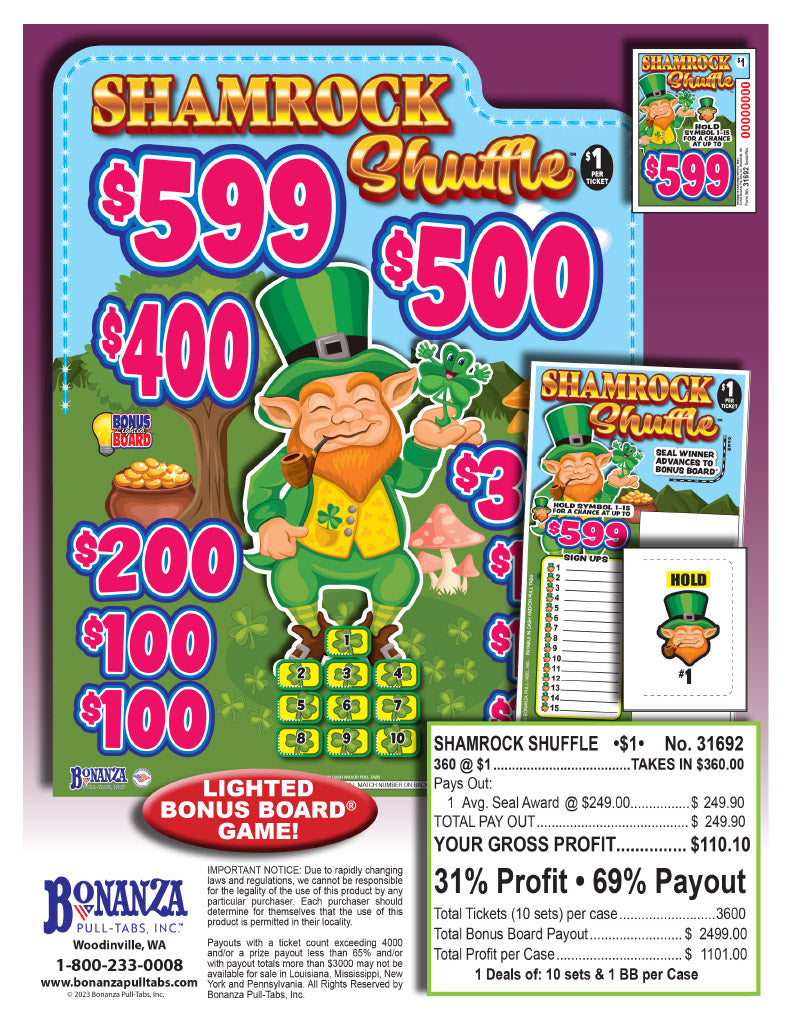 Shamrock Shuffle Bonus Board
