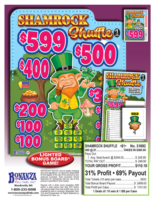 Shamrock Shuffle Bonus Board