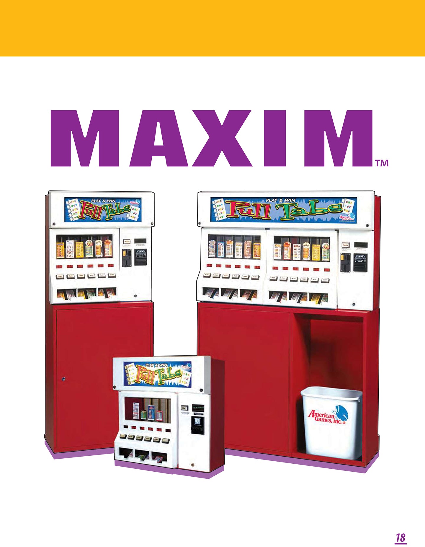 MAXIM TM Pull-Tab Vending Machines – TMMerchandising