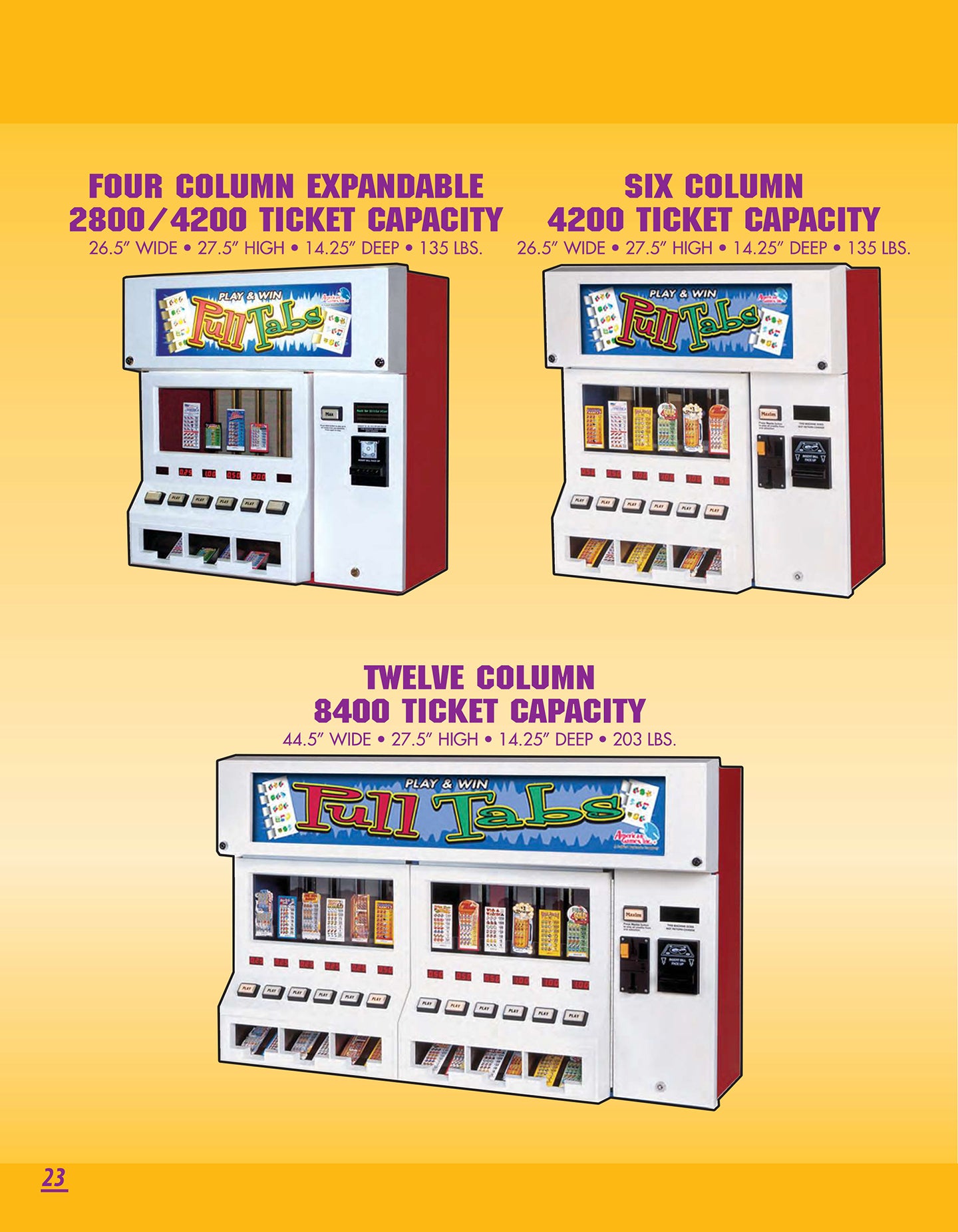MAXIM TM Pull-Tab Vending Machines – TMMerchandising