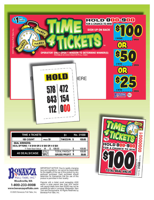 Time for Tickets $100