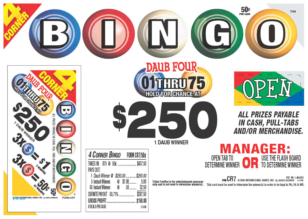 4 Corner Bingo