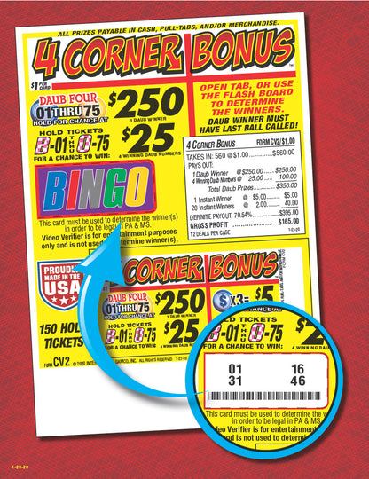 4 Corner Bonus