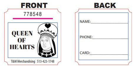 Queen of Hearts Tickets (Roll)